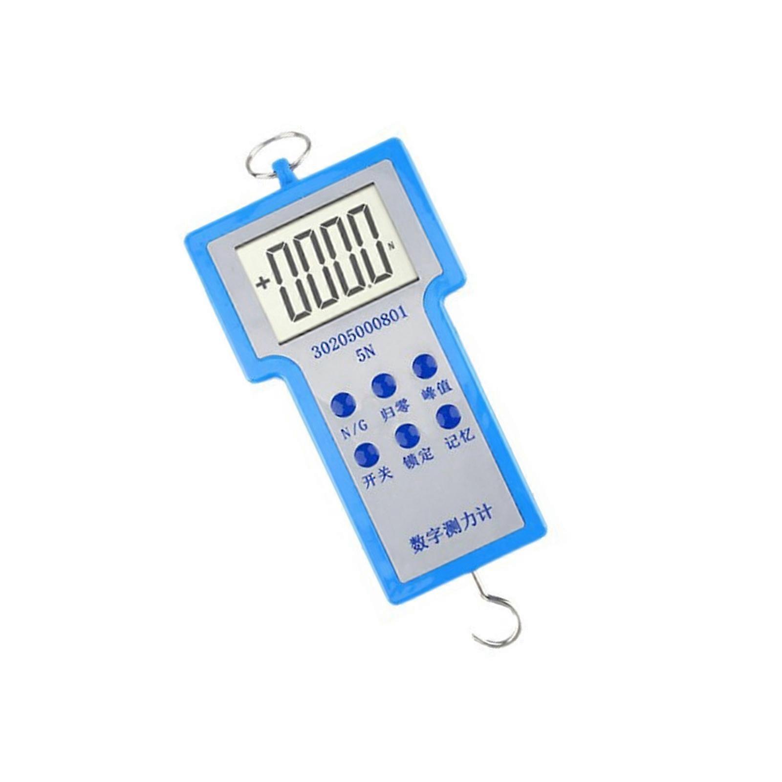 Educational Digital Force Gauge Push Pull Gauge Digital Dynamometer Portable Force Meter For Classrooms Demonstrations Multicolor