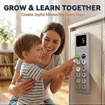 Kids Elevator Control Panel Toy, Sound & Light Pretend Play Elevator Toy, Toddler Travel Toys, Birthday for Kids