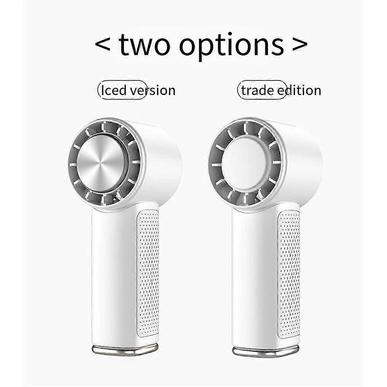 Portable Handheld Fan, 2000mAh USB Rechargeable,White,A