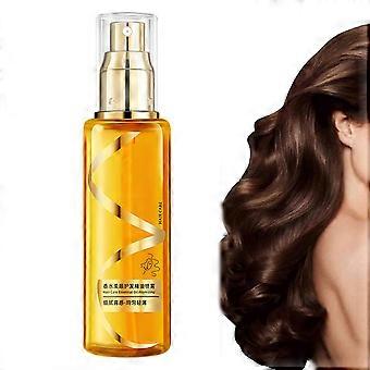 Huile capillaire à l'argan 100 ml, soin sans rinçage hydratant intense pour cheveux secs et abîmés, fini soyeux et lisse