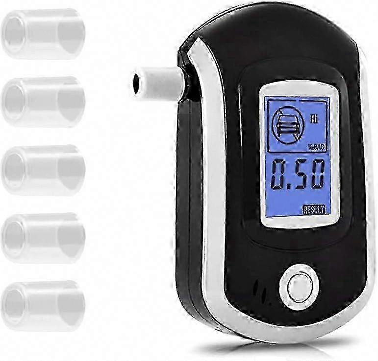 Portable Digital Breathalyzer with LCD Display and Backlight