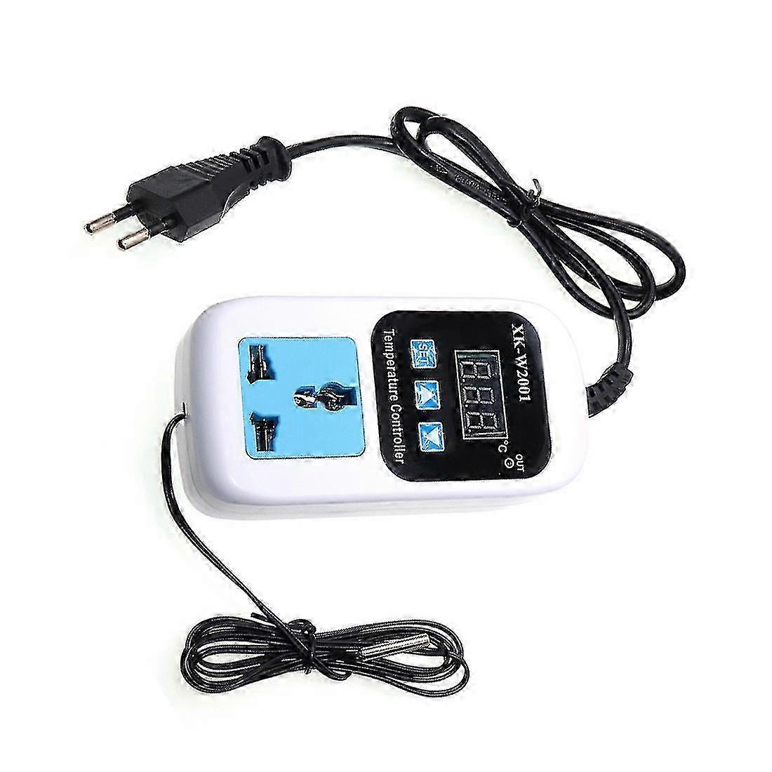 Xk-w2001 Digital Temperature Controller Socket Ac 110-220v Thermostat Regulator Socket Outlet With