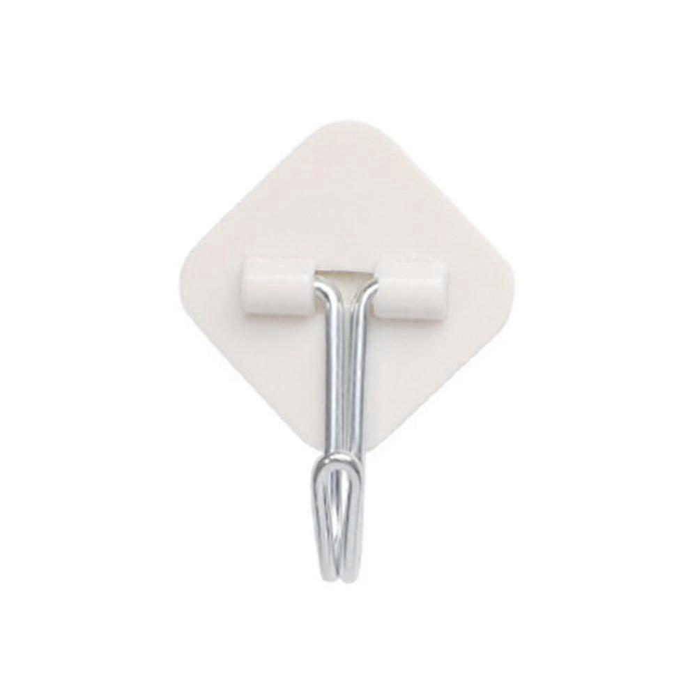 White Wall Hook Punchless Kitchen Organizer Storage Hook 6pcs Multipurpose