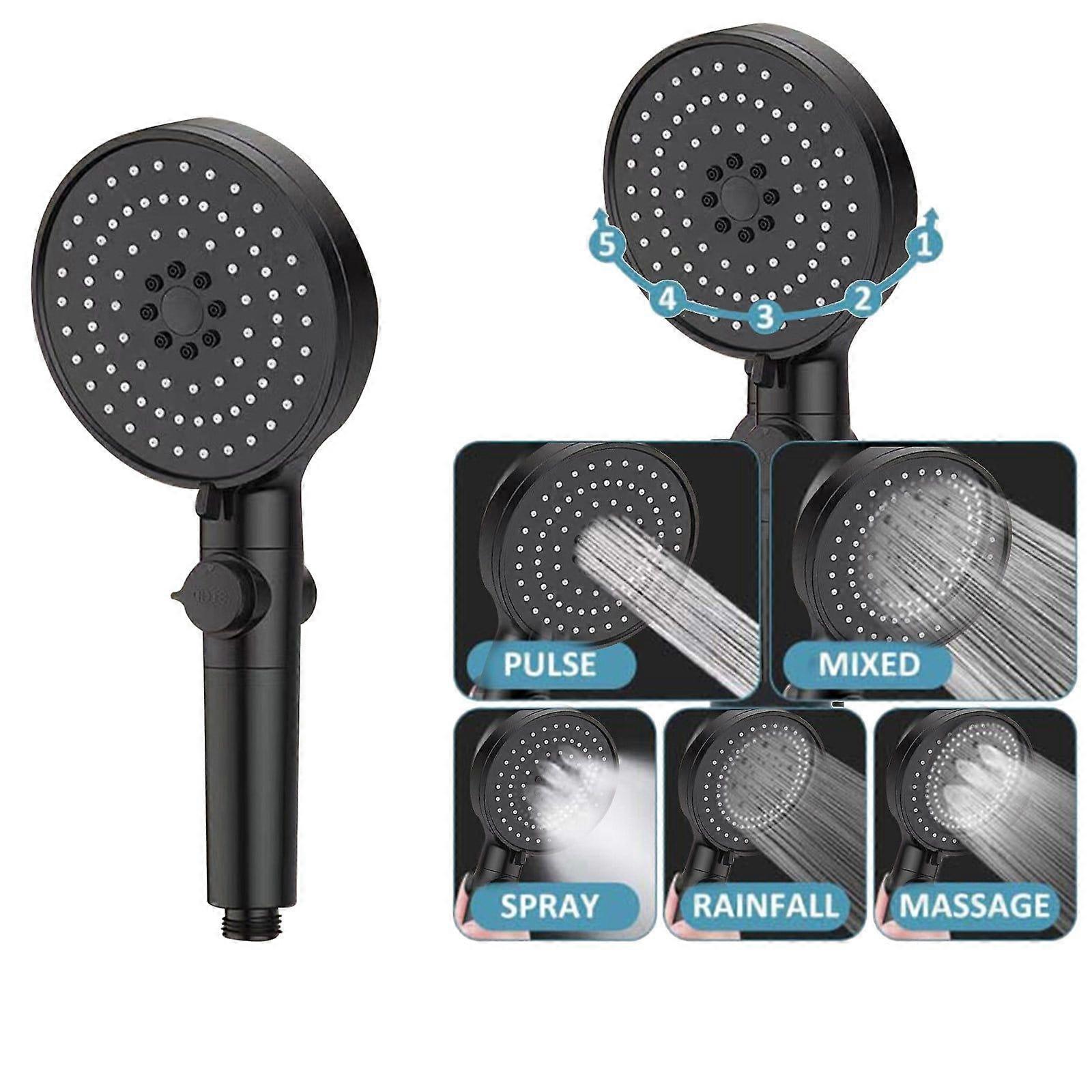 Multi-functional High Pressure Shower Head With 5 Modes,Hand Held Sprinkler