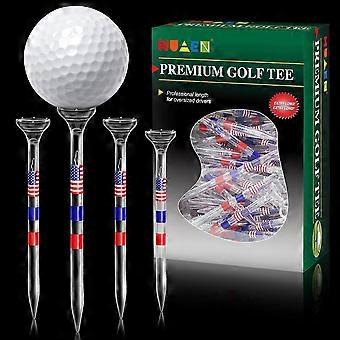 Ubrydelige golf-tees Plast Golf Tees Gennemsigtig akryl Lange Golf Tees Bulk