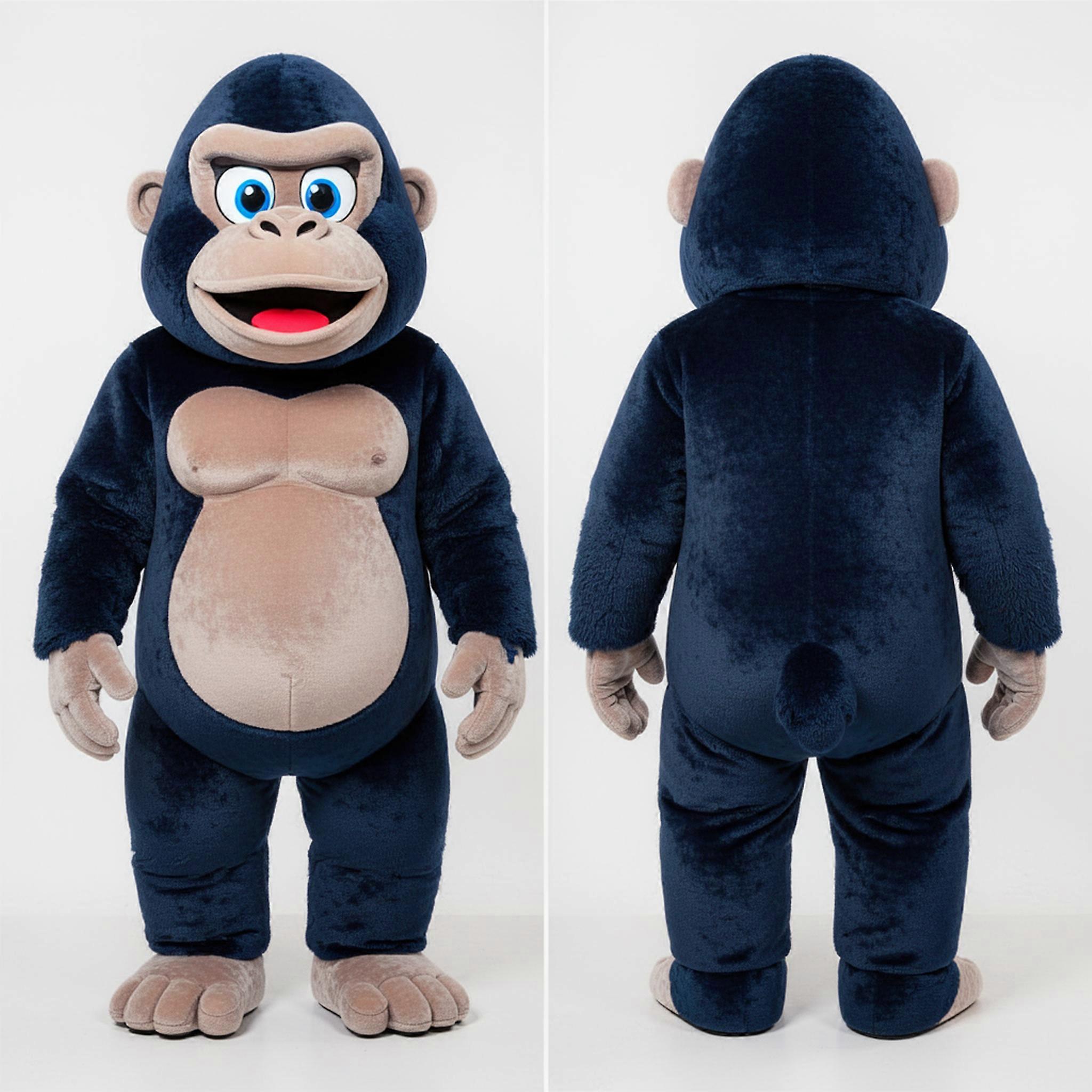 MASTICOT Navy Cartoon Gorilla Mascot