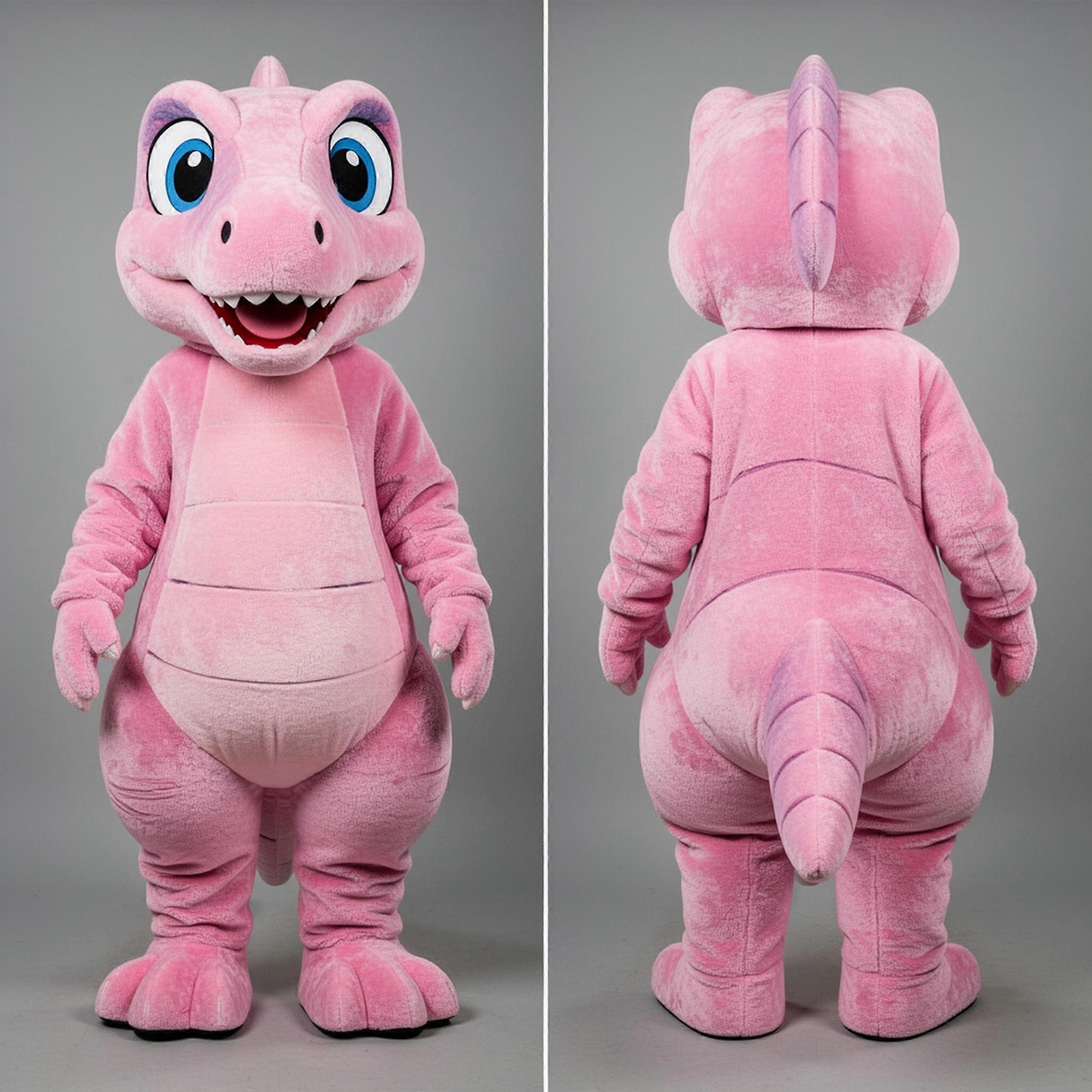 MASTICOT Rose Pink Friendly Coelophysis Mascot