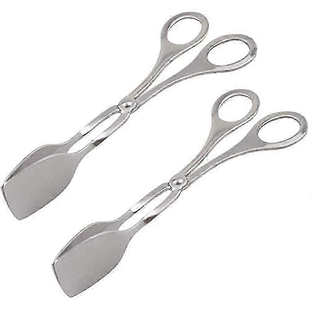 Serving Pastry Grill Kitchen Tongs Set Multi-Purpose Scissors-Shaped