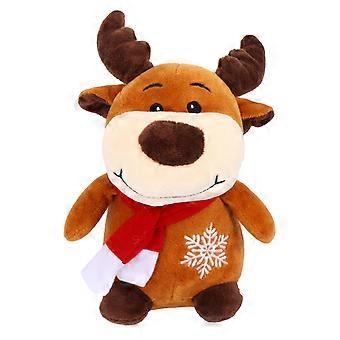Reindeer Stuffed Toy Plush Doll for Kids Playing Christmas Decoration