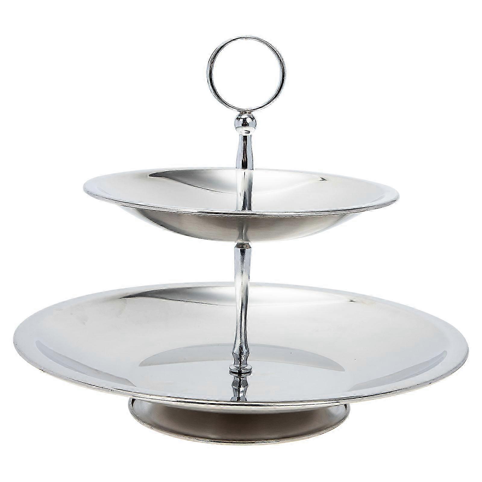 Multi-Layer Fruit Tray Stainless Tiered Tray Serving Stand compatible with Home