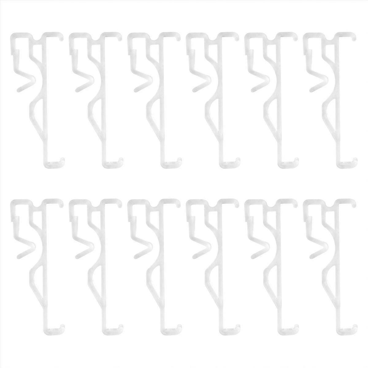 Valance Clips, Clear Plastic Valance Clips12 PCS