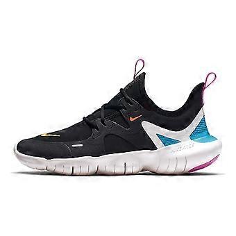 Nike Free RN 5.0 Abrasion Resistant Low top Running Shoes Black White Unisex AR4143-003