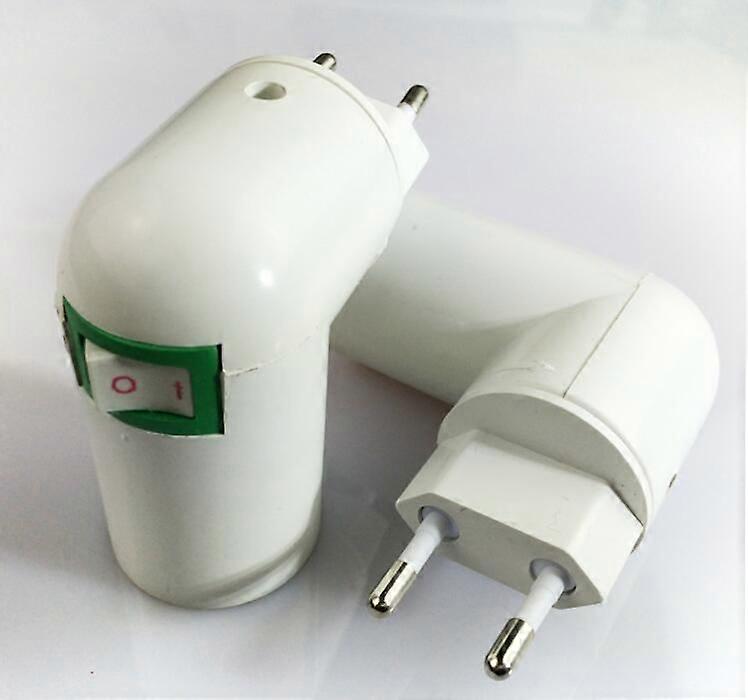 2Pcs E27 Socket with Wireless Switch, E27 LED Light Bulb Base, Quick Light Plastic Socket, for Garage Lamp