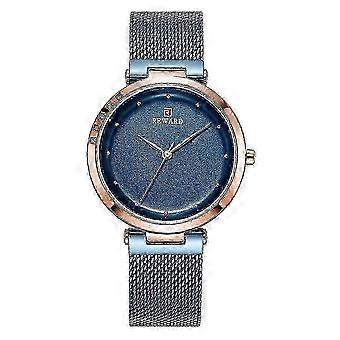 Simple Fashionable Business Women Quartz Wristwatch Alloy Mesh Belt For Reward