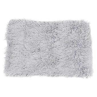 Plush Pet Blanket Light Grey 56x36x3cm Warm Soft Comfort Cover for Dogs Cats Bed Sofa 1Pcs