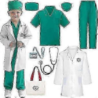 clearance Children's Doctor Costume Set, with Real Stethoscope & Tote Bag, for Girls & Boys