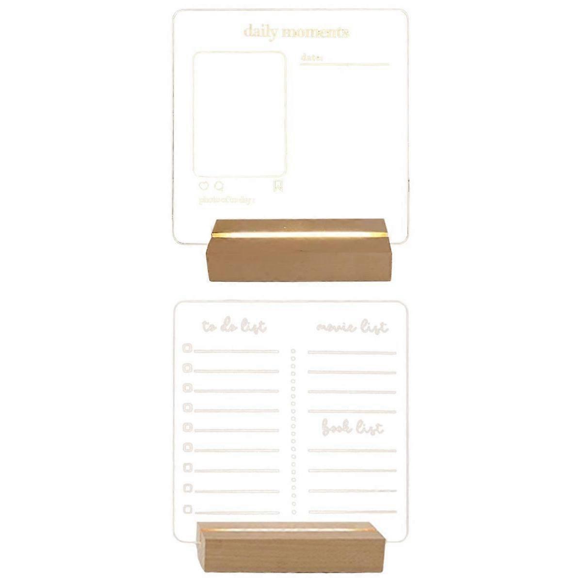 Compatible with Compatible with 2x Transparent Acrylic Message Board LED w/ Pen