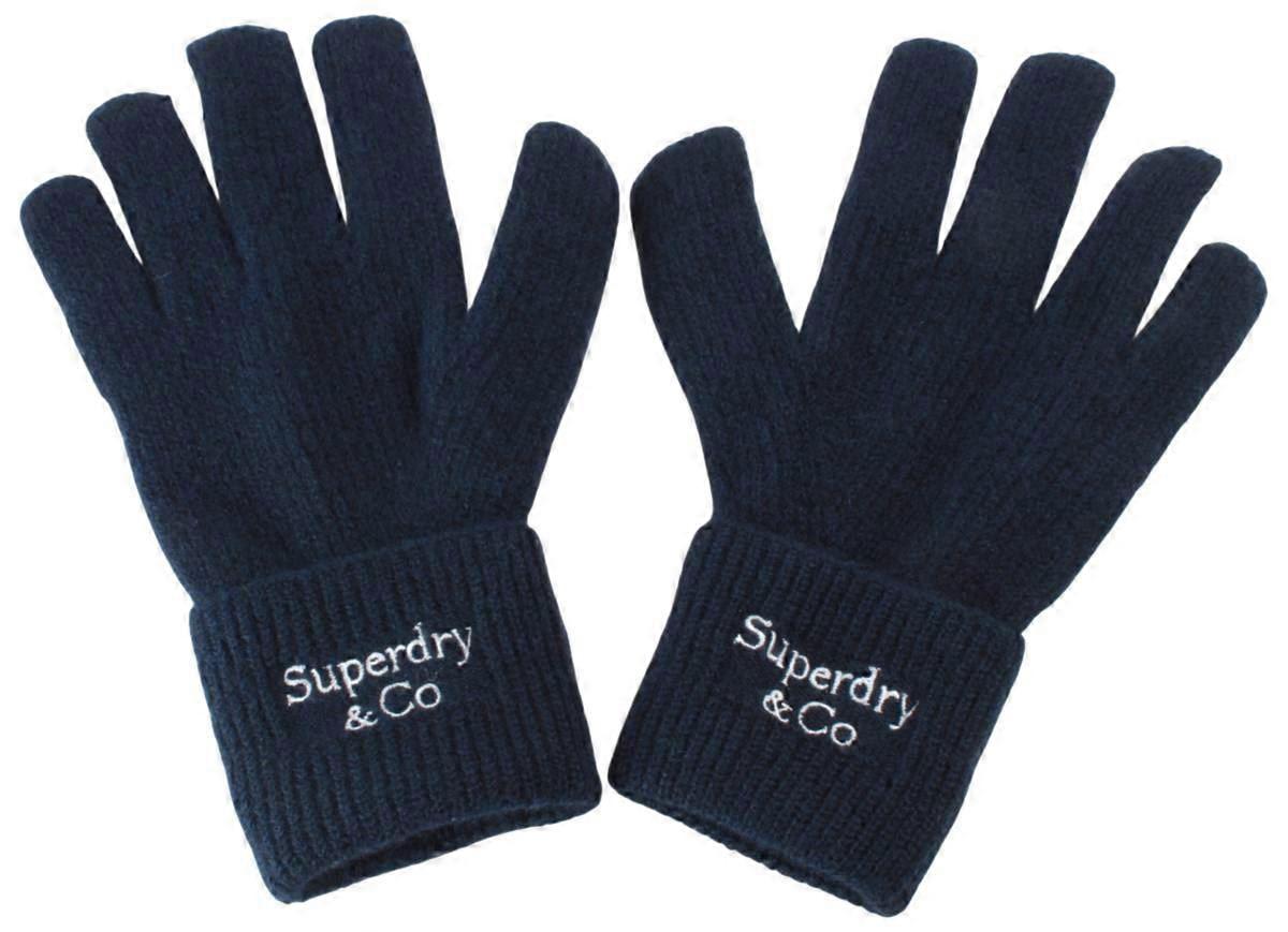 Superdry & Co Heritage Rib Knit Gloves - Eclipse Navy