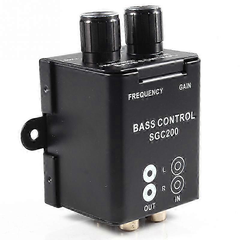 Car Audio Bass Boost Controller Equalizer with Remote compatible with Subwoofer Amplifier 12V