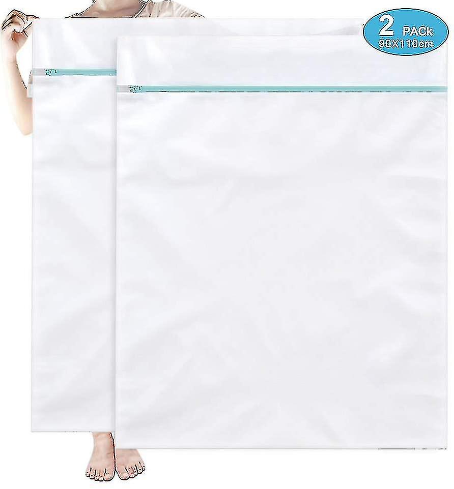 2pcs Extra Large Honeycomb Mesh Laundry Bag Net Fabric Durable 90*110cm