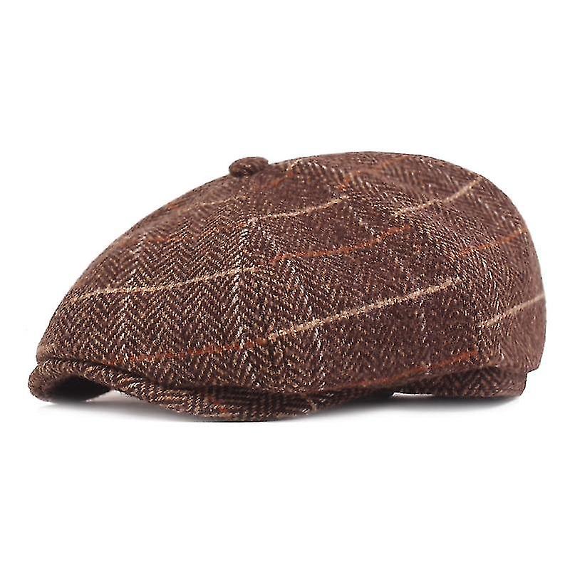 Mode Winter Hoeden Wol Blend Cap