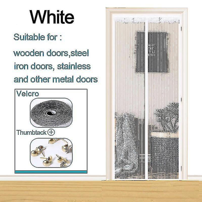 Strong Magnetic Door Curtainanti-mosquito And Insect-proof Automatic Closing Invisible Gauze Large-size Mosquito Nets Compatible