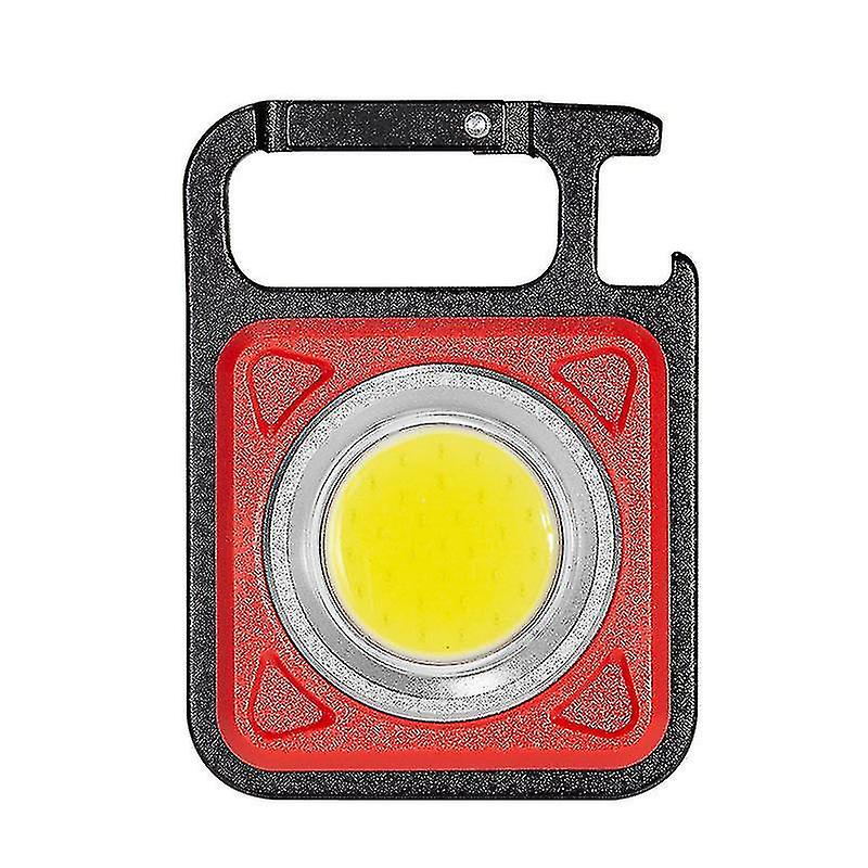 Mini Portable Flashlight Camping Light, Cob Keychain Flashlight, Ip64 Waterproof Rechargeable Outdoor Floodlight