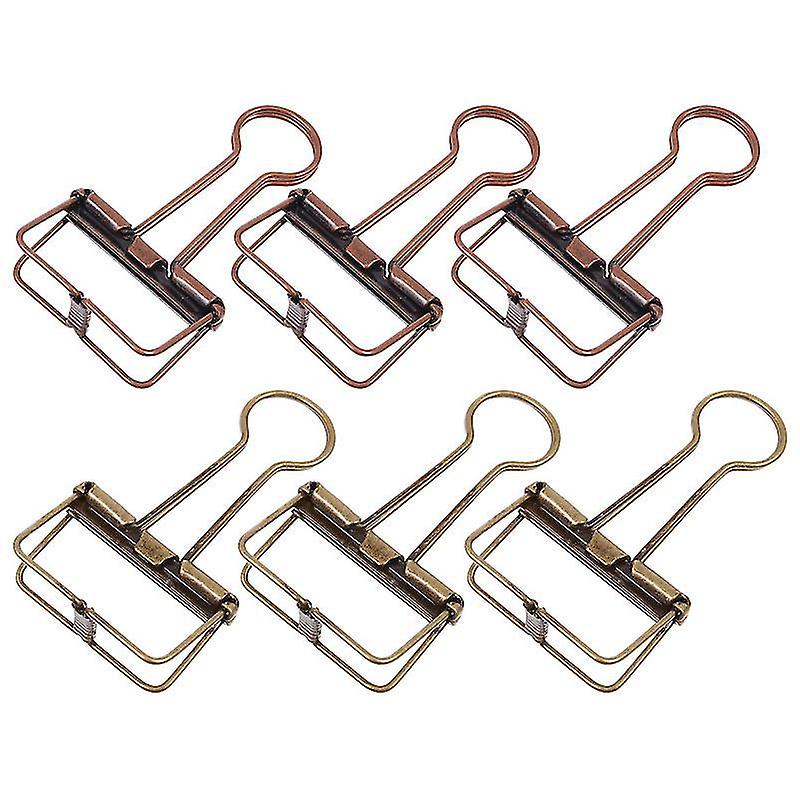 4X2.5x2.4cm Assorted Color Paper Clips & Clamps 6 Pcs Hollow-out Long-tail Notes Paper Clips Notes C