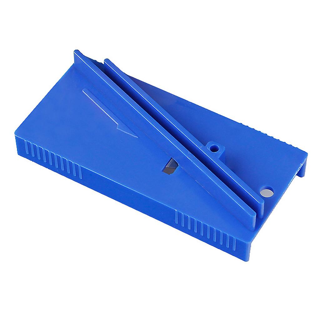 9.5x9.5cm Plastic Scraper Felt Edge Squeegee Sharpening Car Wrap Tool Blue