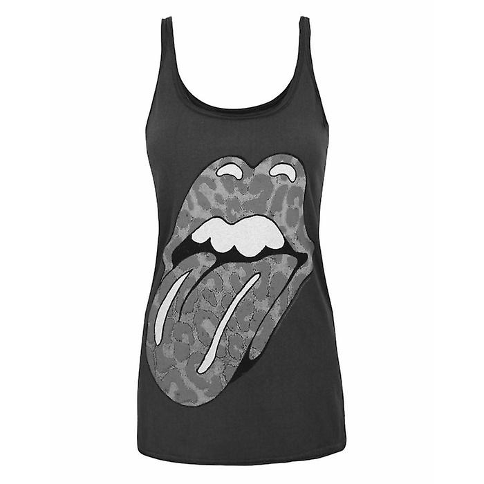 Amplified Womens/Ladies Leopard Lick The Rolling Stones Vest