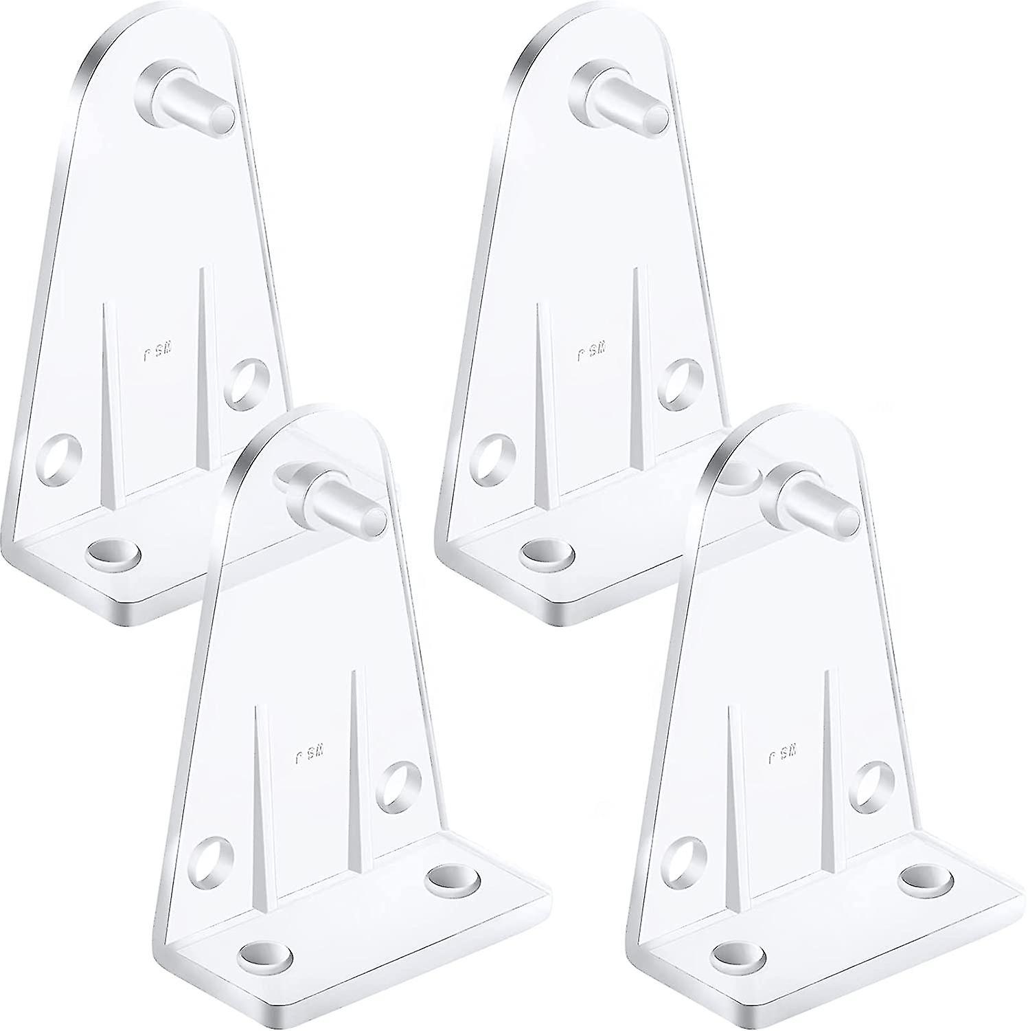 Hold Down Brackets Clear Plastic Replacements For 2 Inch Blinds Shades Windows Doors (4)