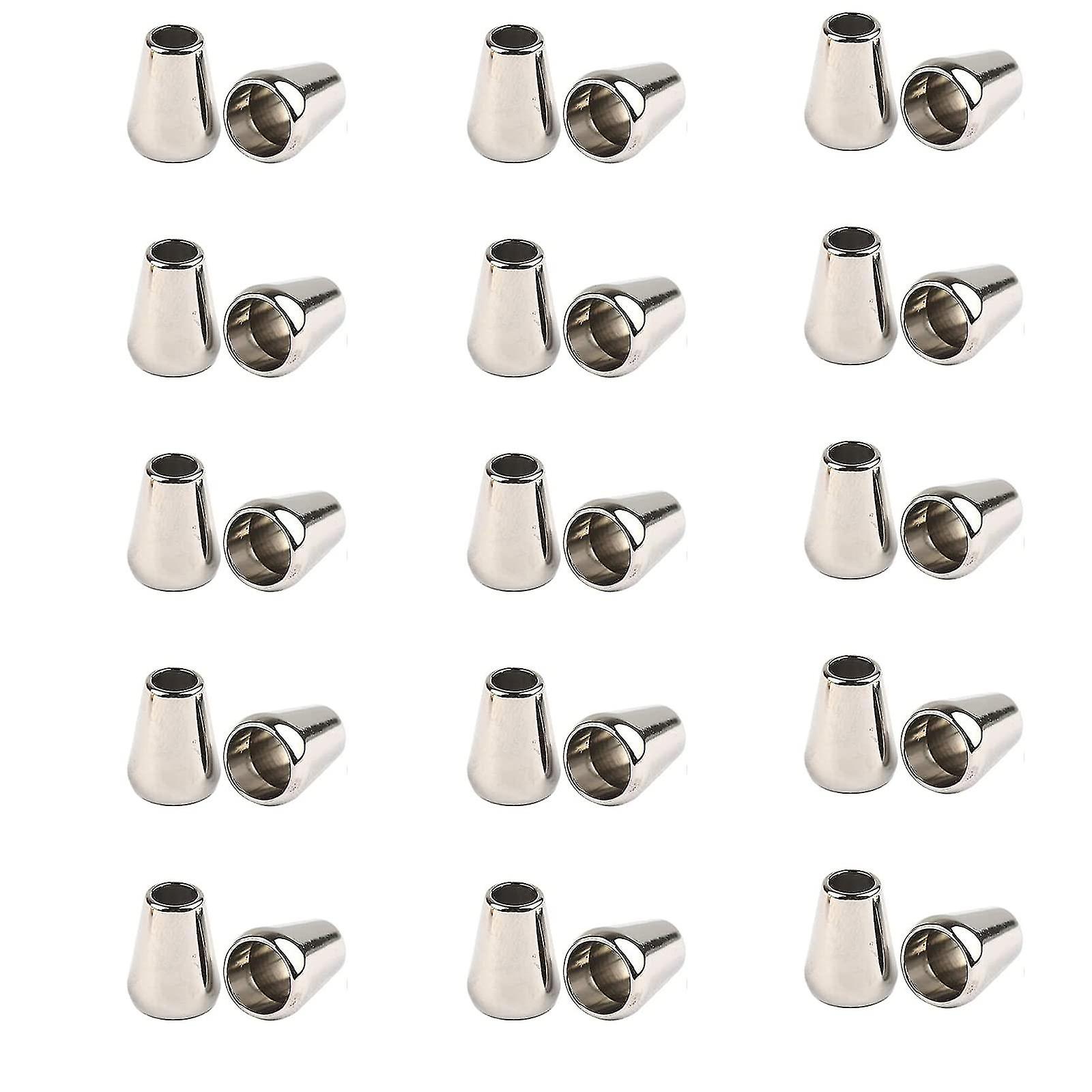 Pack Of 30 Sealing Caps, Cord Ends, Cord Closure, Lanyard, Clothing, 15 X 10 Mm