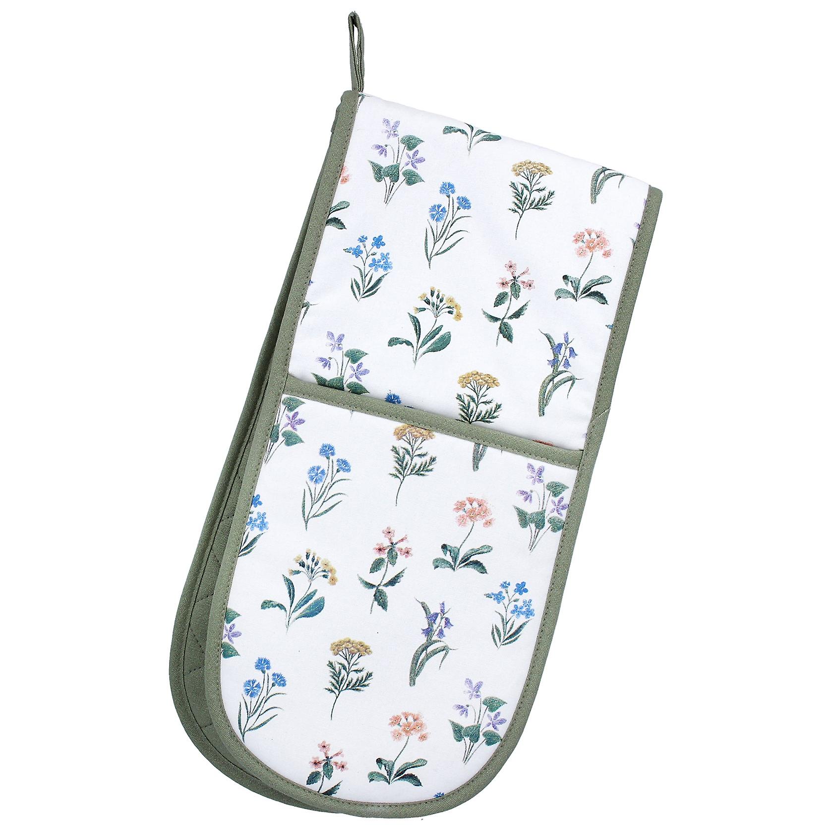 Gisela Graham Wild Flower Oven Glove