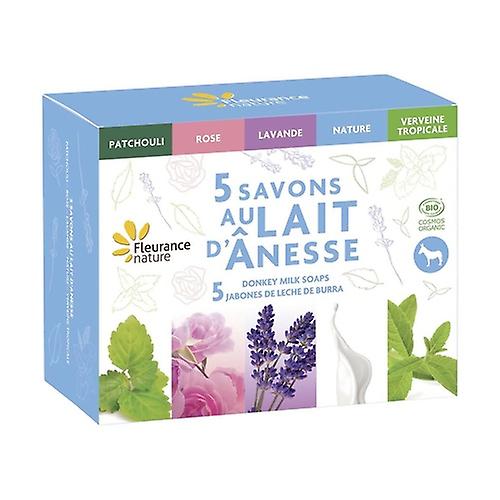 Pack of 5 donkey milk soaps 5 units