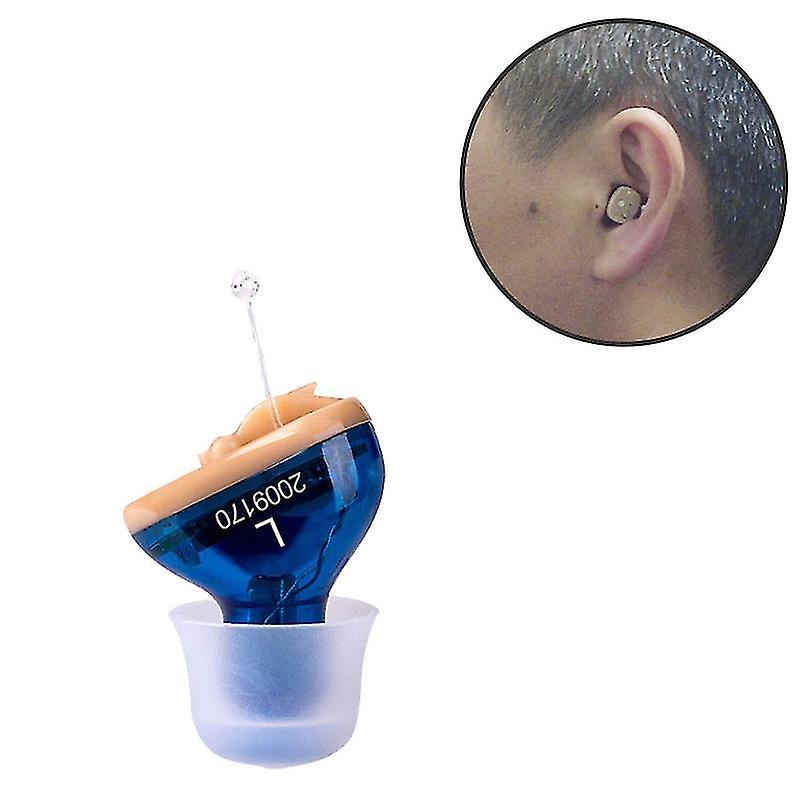 Hearing Aid For Seniors And Adults With Noise Reduction And Feedback Cancellation Itc Hearing Amplifier,  Batteries And  Ear Domes (left Ear)