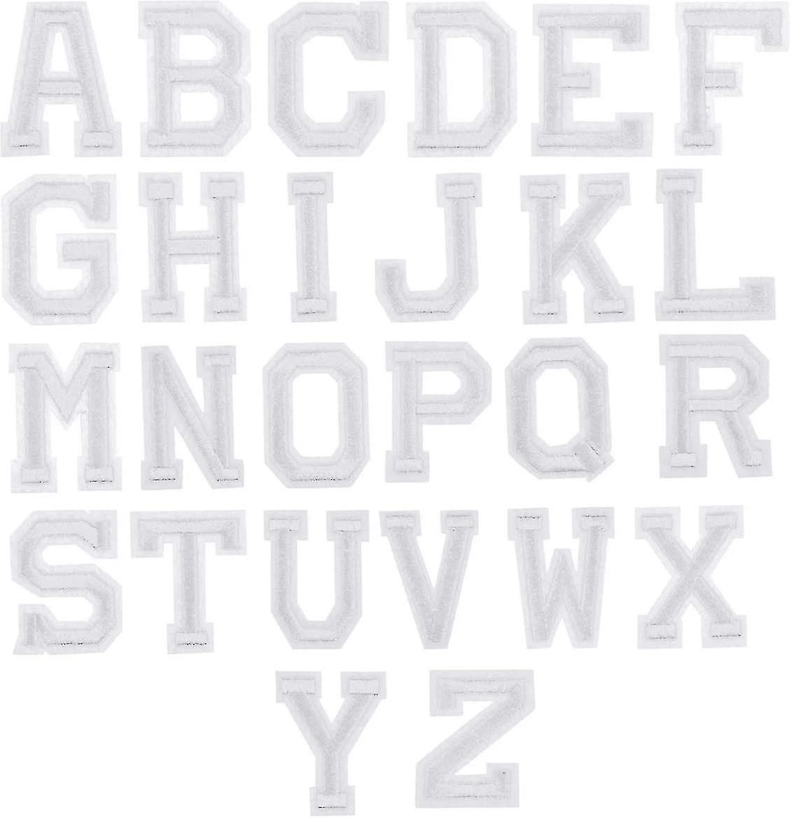 26 Pcs Letters Iron-on Patches Or Applique Sew-on Patches,diy Sticker Rep Patches *chyi