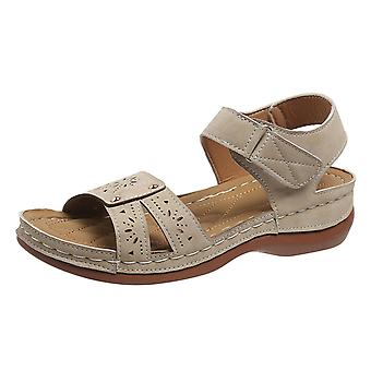 Damen Klettschleifensandalen Weibliche atmungsaktive Freizeitsandalen für die Arbeit Club Party Hochzeitskleidung