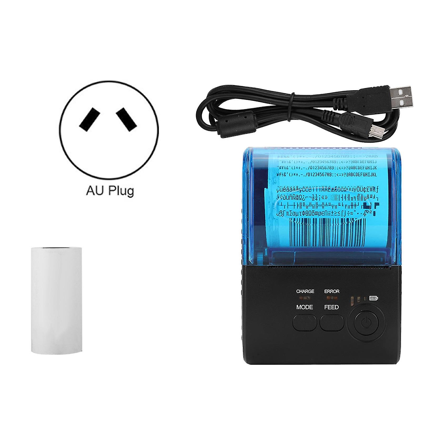 (Usb+serial)5805dd Bluetooth Thermal Printer For Android System With  Battery(au Plug 110-240v)