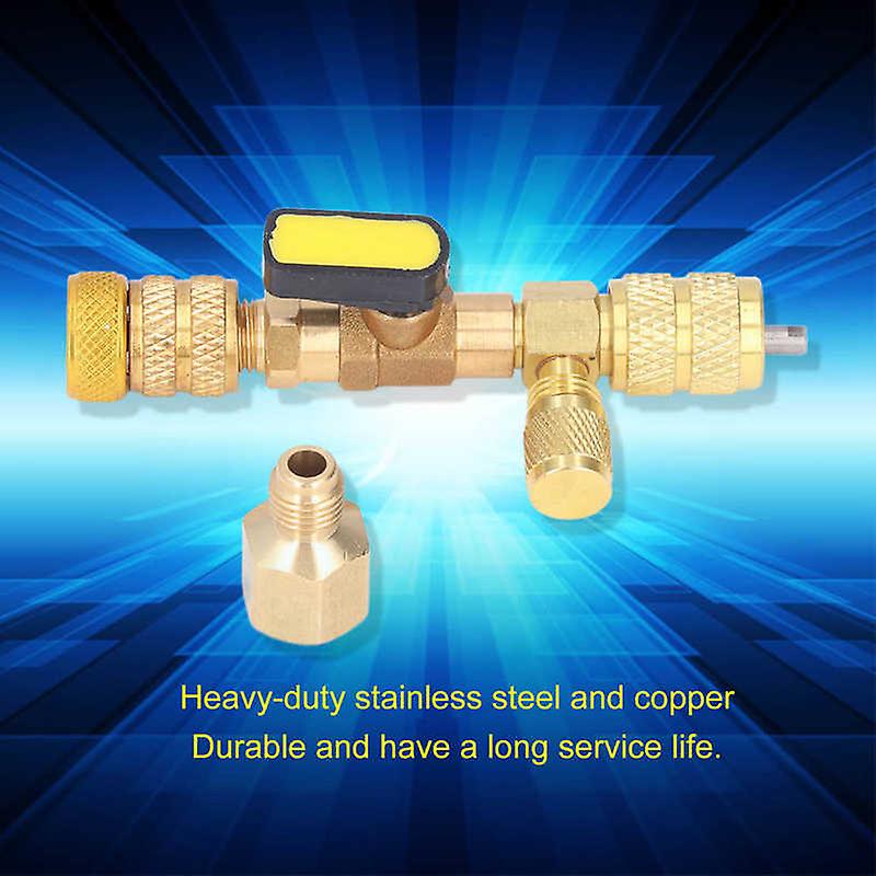 Valve Core Remover Wrench Installer Tool With Frequency Conversion Interface For Refrigeration A/c Line Repair