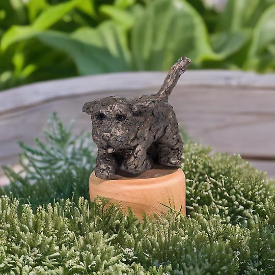 Winnie Cockapoo Running Sculptures & Statues