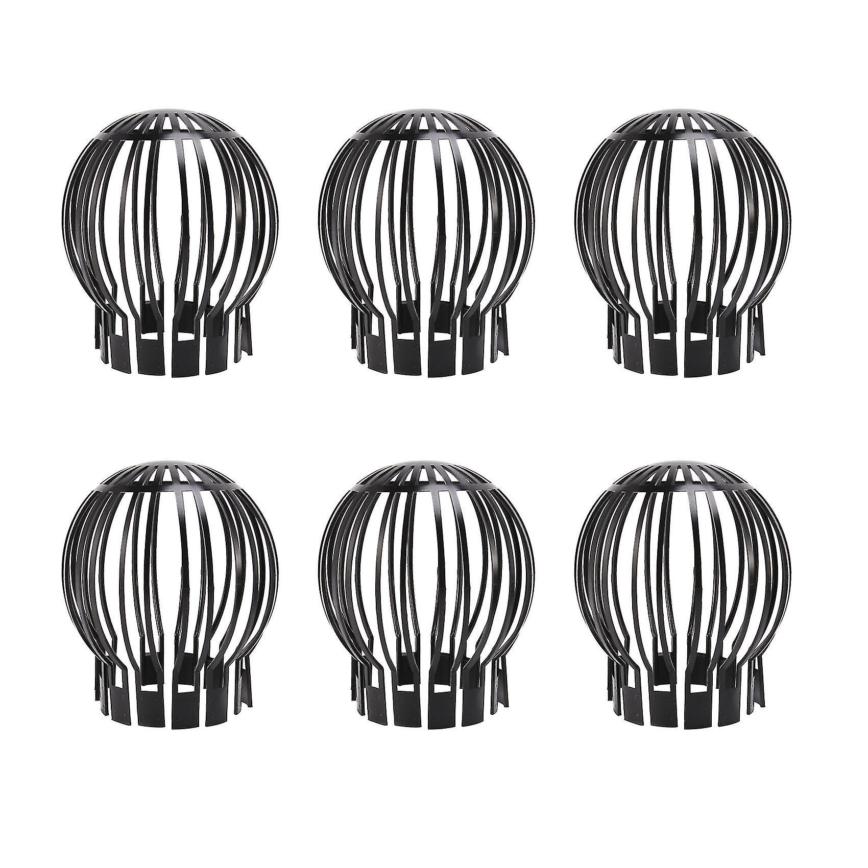 6pcs Gutter Downspouts Filter Strainer Preventing Leaf Debris Branches Roof Moss From Clogging The