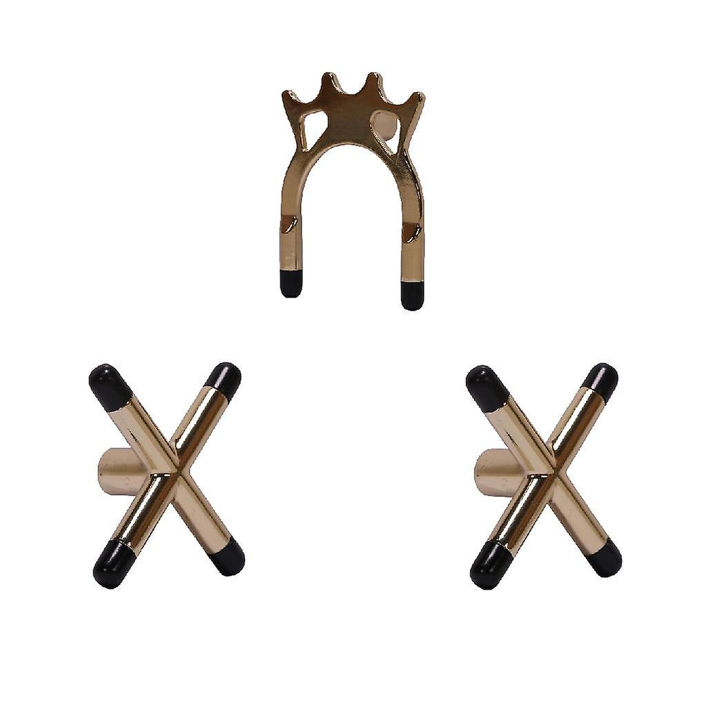 3 Pcs Durable Billiards Cue Bridge Head Holder Rests Pool Cue Accessory