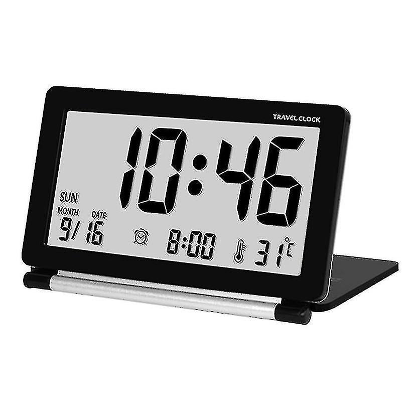 Lcd Alarm Clock Ultrathin Folding Travel Alarm Clock Portable