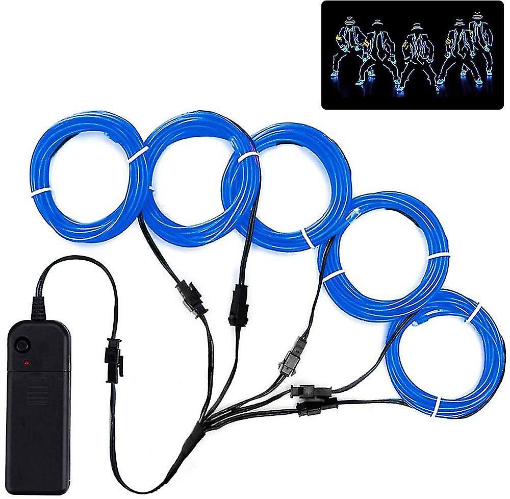 Flexible Neon Strobe Electroluminescent Line El Lighting Line Set (five Colors)