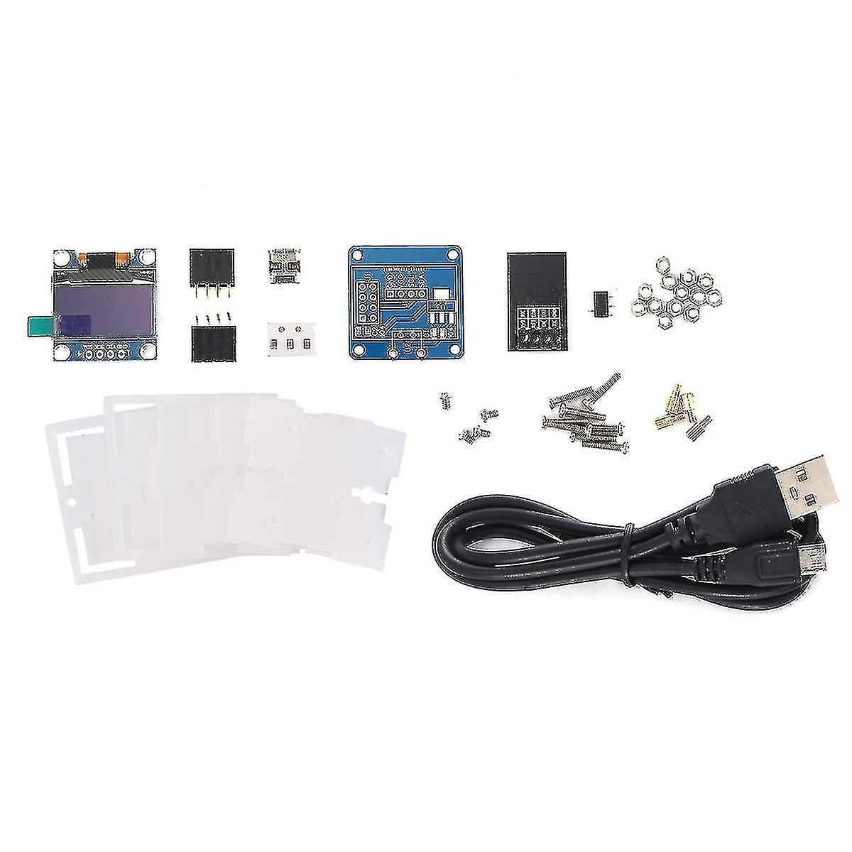 Esp8266 Diy Electronic Kit Mini Clock Oled Display Connect With Shell Diy Soldering Project,electro