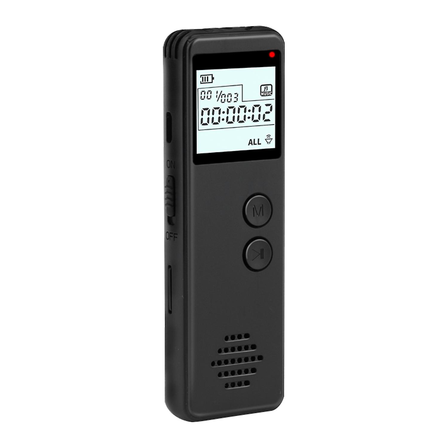16GB Digital Voice Recorder Voice Activated Recorder Noise Reduction Dictaphone MP3 Player HD Record