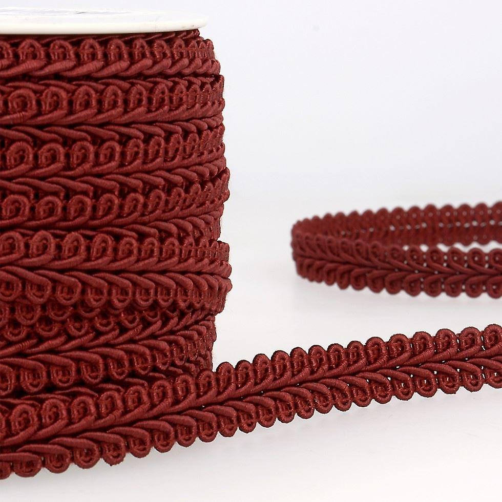 15mm Stephanoise Gimp Braid Trim Burgundy - per metre