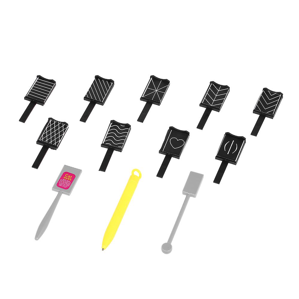 12 Pieces 3d Magnet Stick Set Magnetic Cat Eye Pen Drawing Vertical Stick