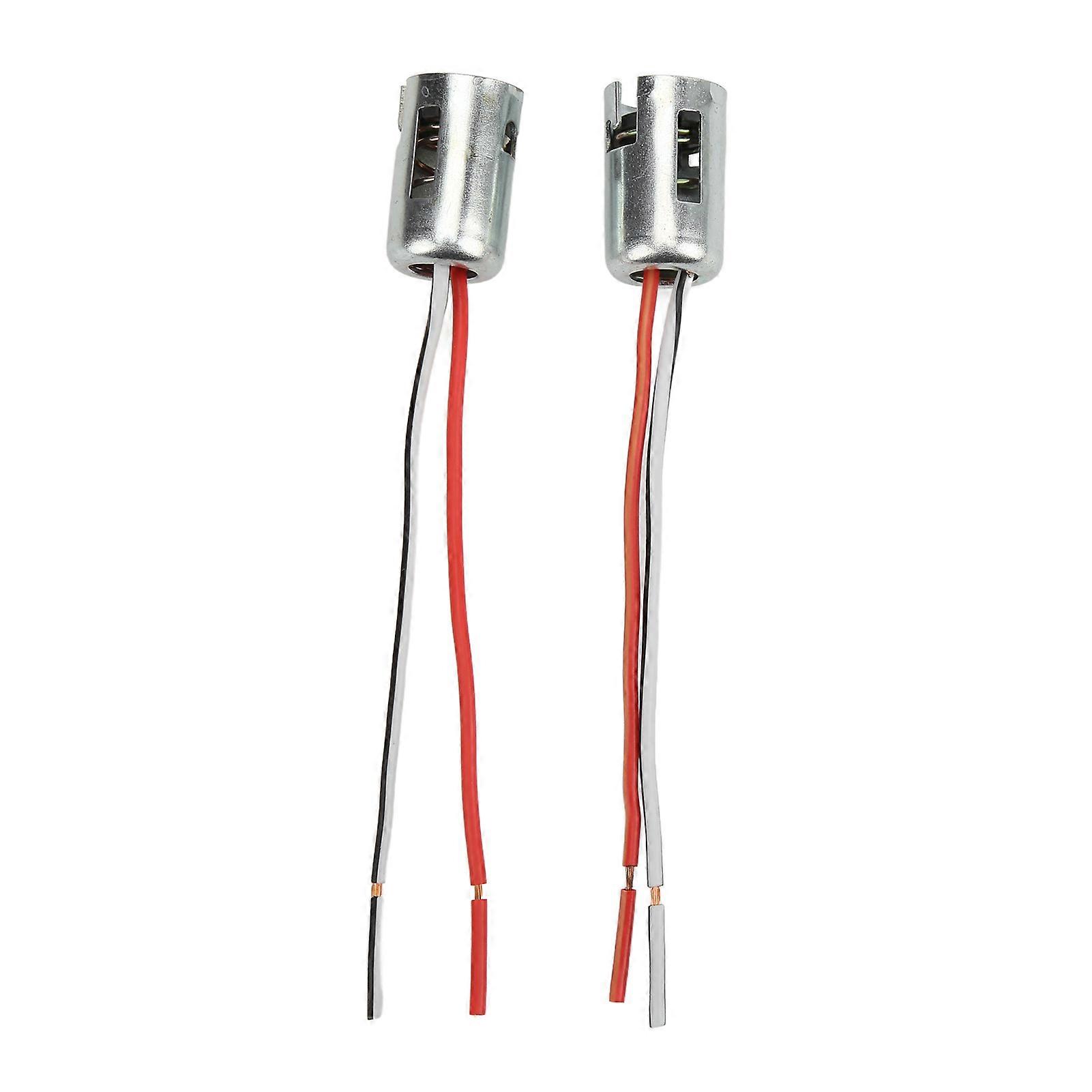 2Pcs Bulb Connector Adapter Flat Foot Single Contact Convenient Practical Lightweight LED Socket Adapter