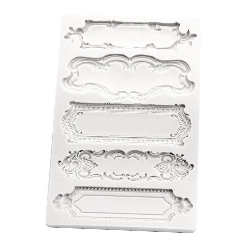 1 Set Frame Shape Silicone Mold Fondant Mold DIY Cake Sugar Modeling Tool